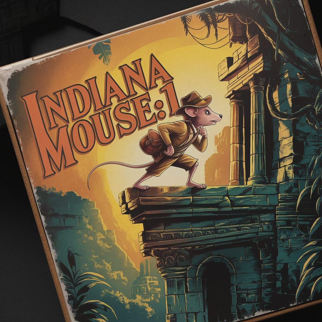 Indiana Mouse: Retro Adventure Game Case