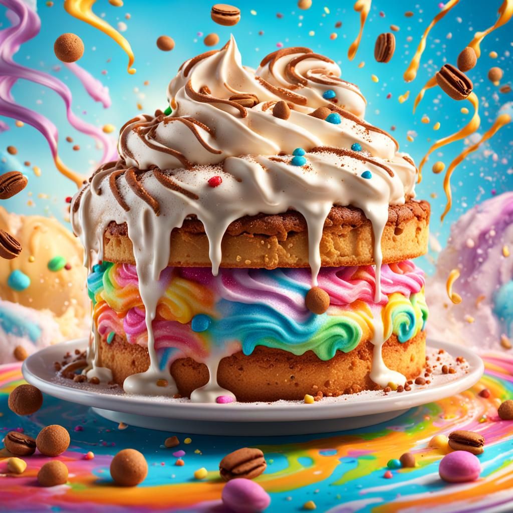 Coffee Cake and Ice Cream