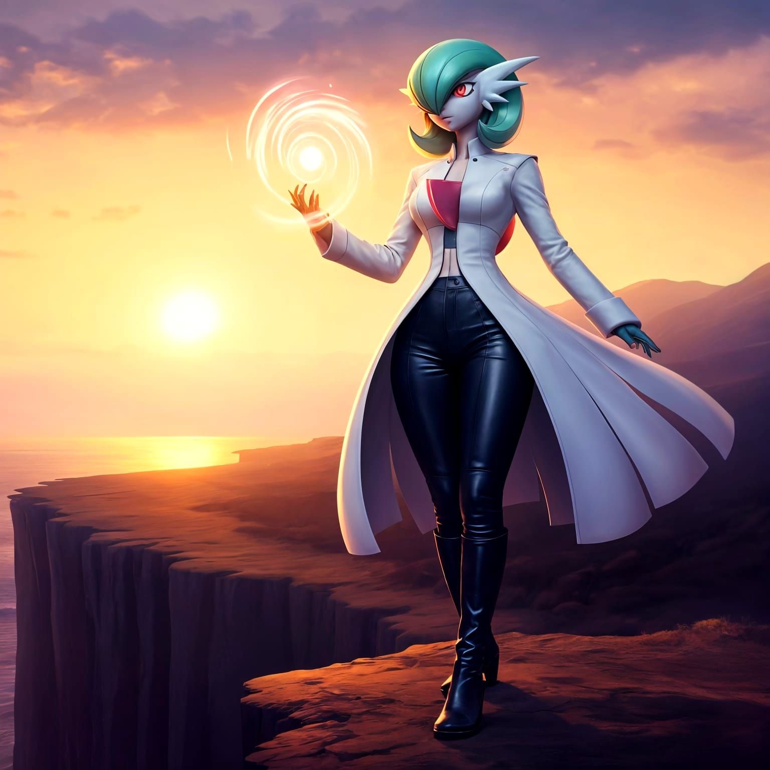 Gardevoir Pokémon as Stunning Human Girl