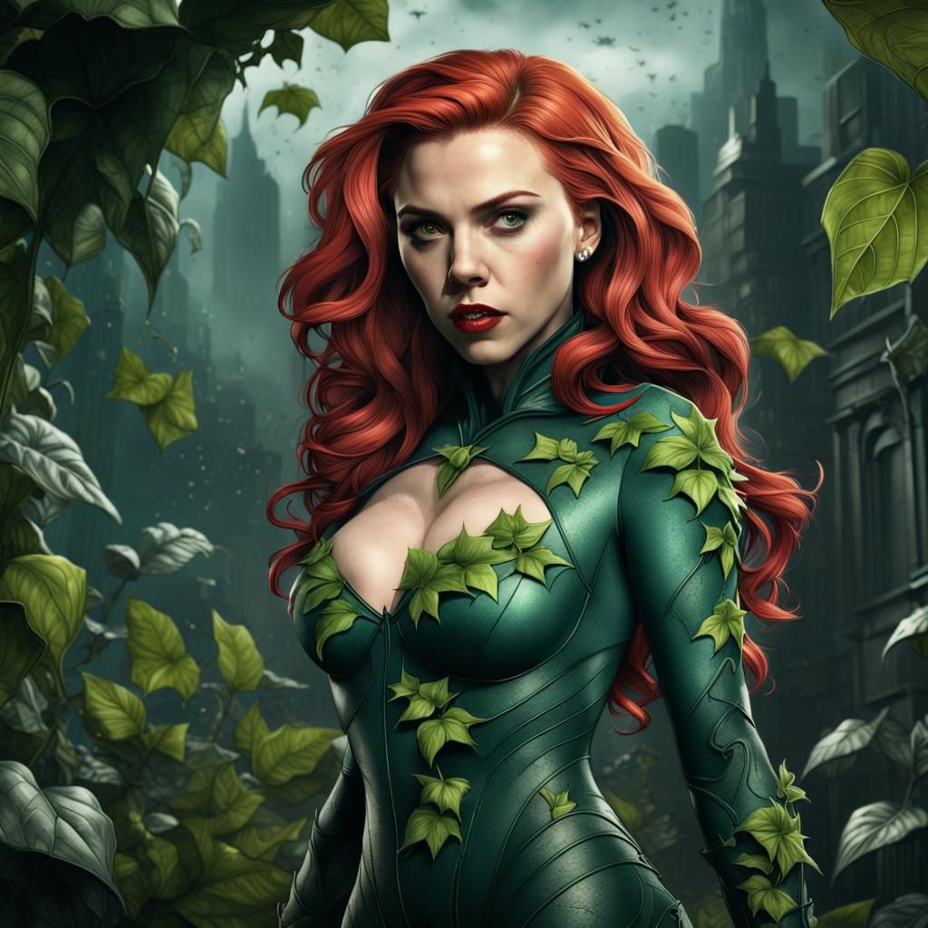 Poison Ivy as Scarlett Johansson, Digital Art