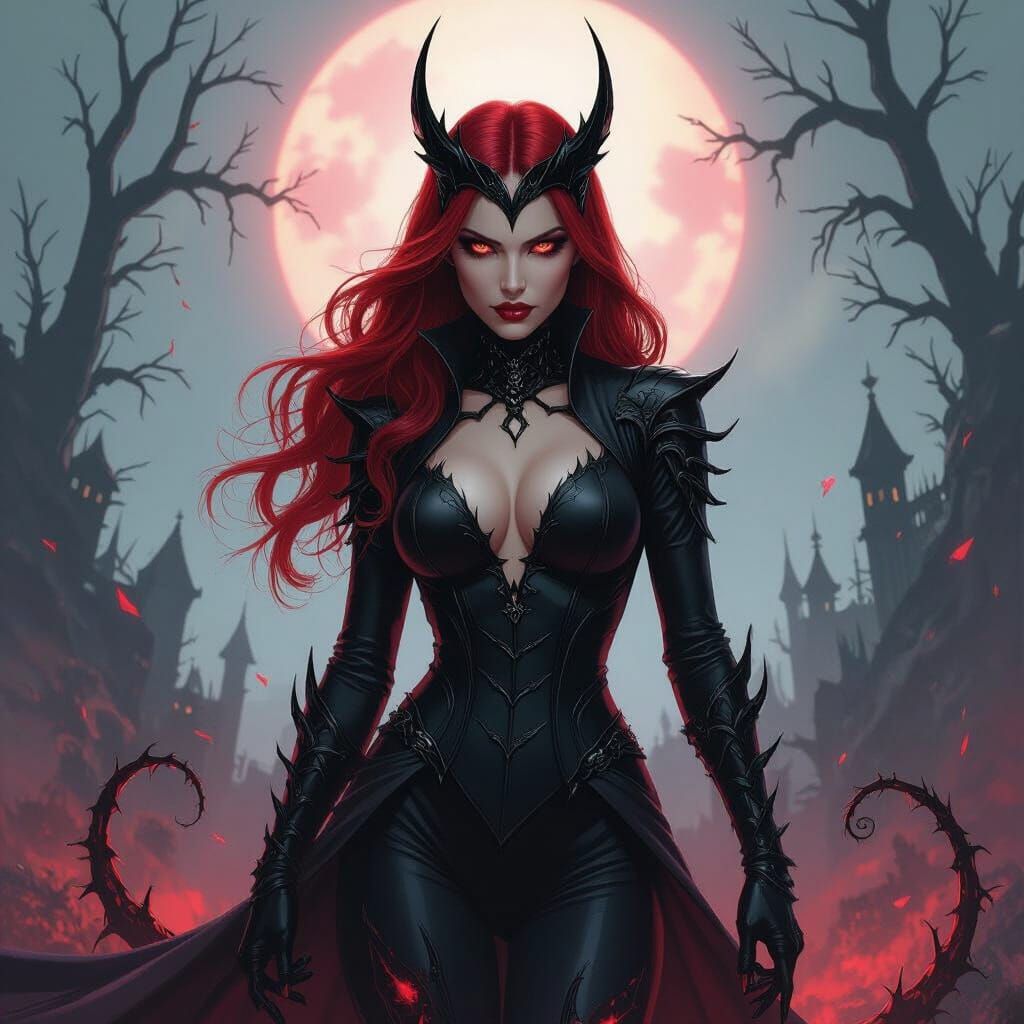 Scarlet Witch and Carnage Symbiote Fusion