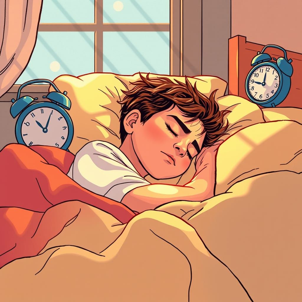 Peaceful Sleep in Surreal Sunlight