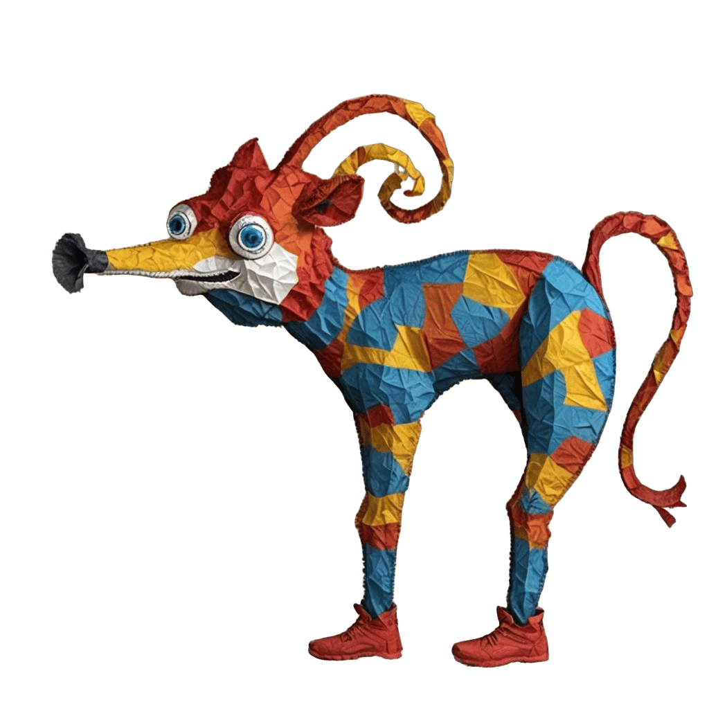 Unusual Animal in Sneakers with Raypunk Lighting