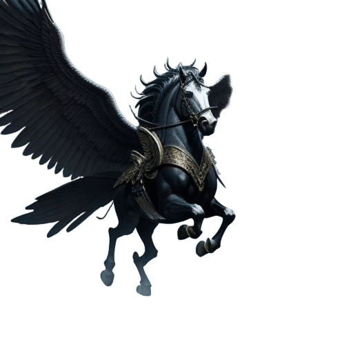 Epic Pegasus Logo: Digital Matte Painting