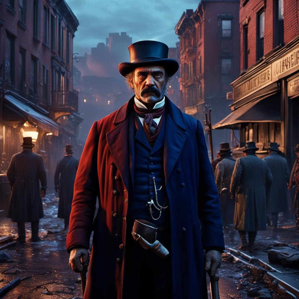 Daniel Day-Lewis as Bill the Butcher in Hyperrealism