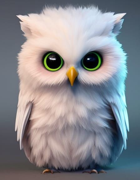 🦉Fluffy Baby Owl🦉