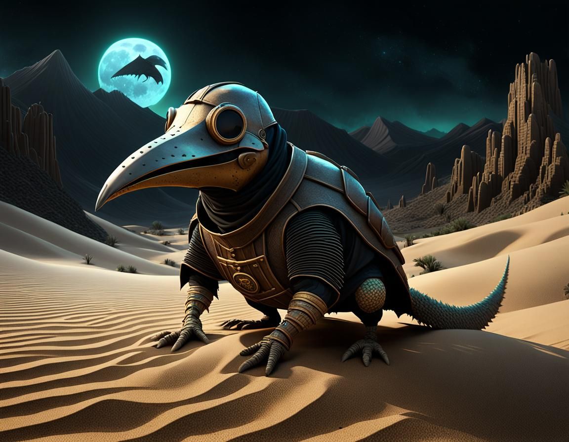 Radioactive Armadillo Crawling Through Mountain Pass