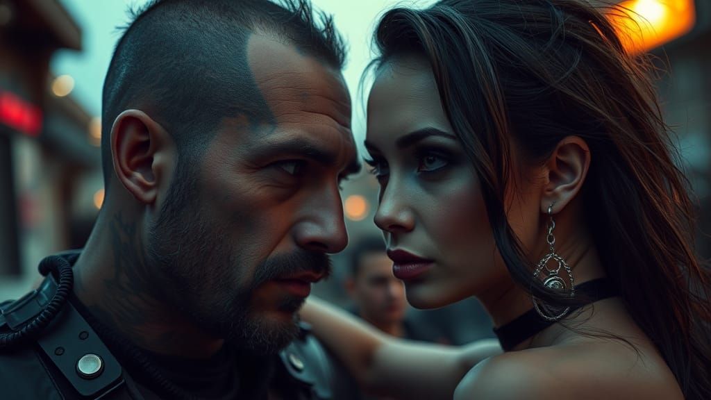 Surreal Giger-Inspired Science Fiction Portrait