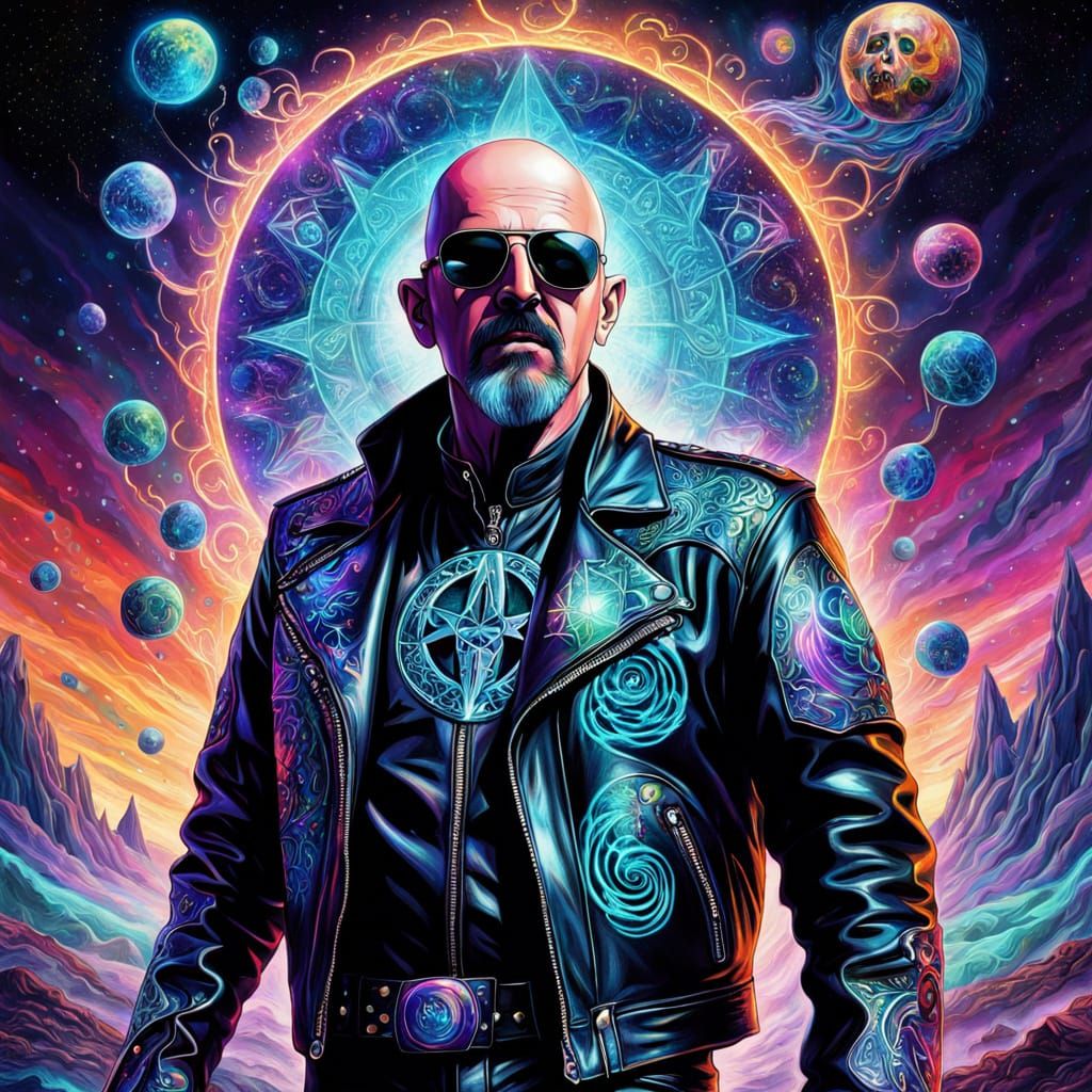 Rob Halford in Cosmic Astral Environment, Inspired by Surrea...