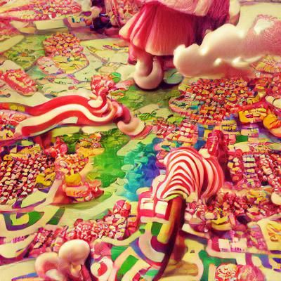 AI Dreamscape: A Sweet Vision of Candy Land