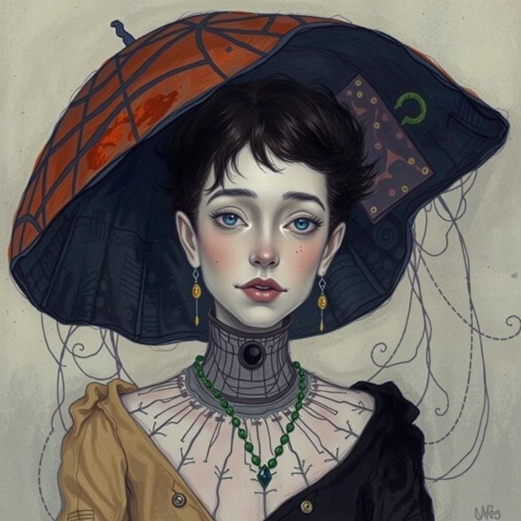 Gothic Surrealism: Whimsical Characters in a Dark Aesthetic