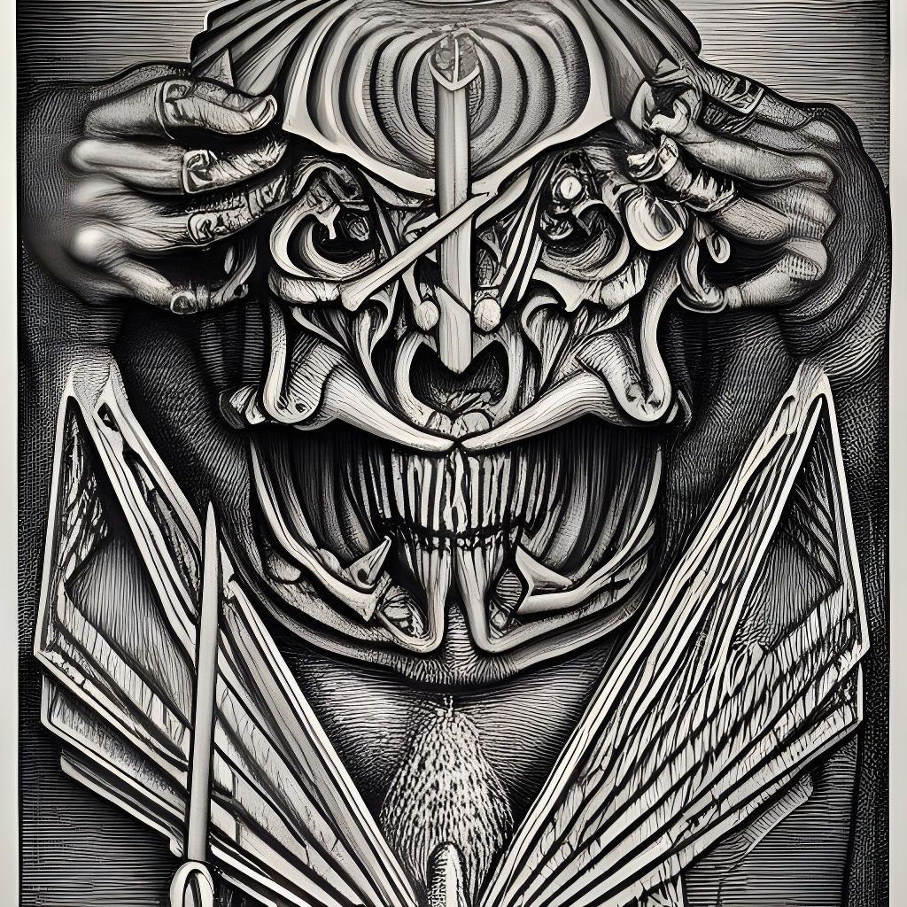 Intricate Satanic Talisman Inspired by Historical Masters