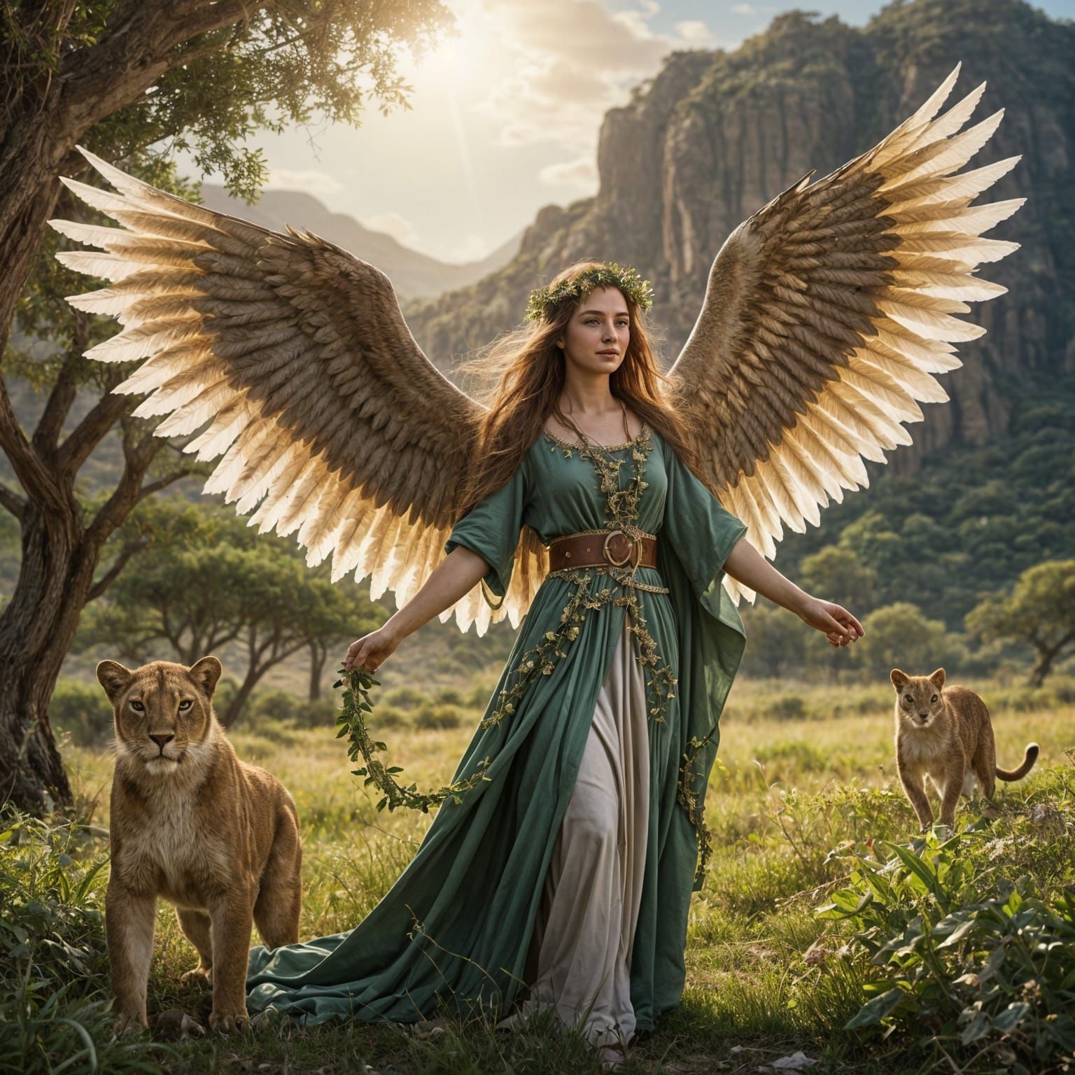 Ariel: Angel of Clairvoyance in Digital Painting