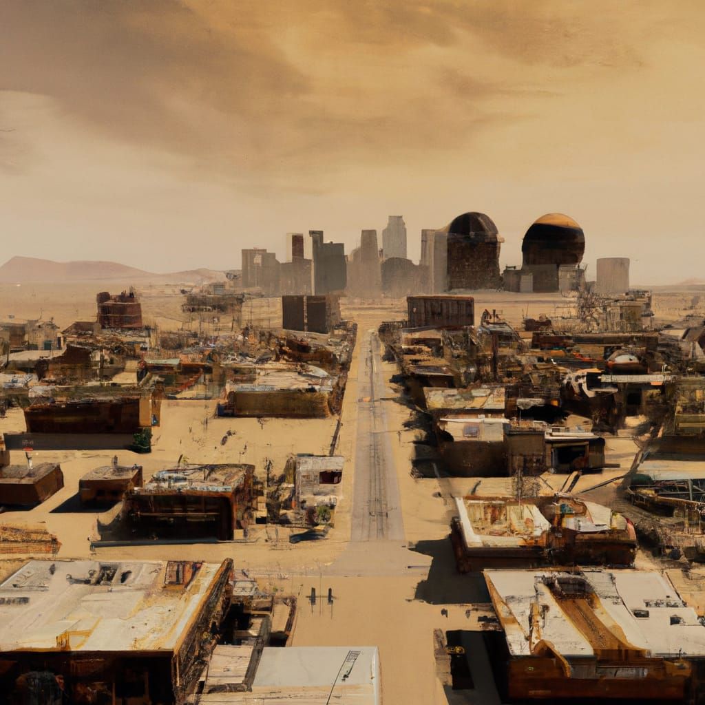 Post-Nuclear City Inspired by Fallout New Vegas