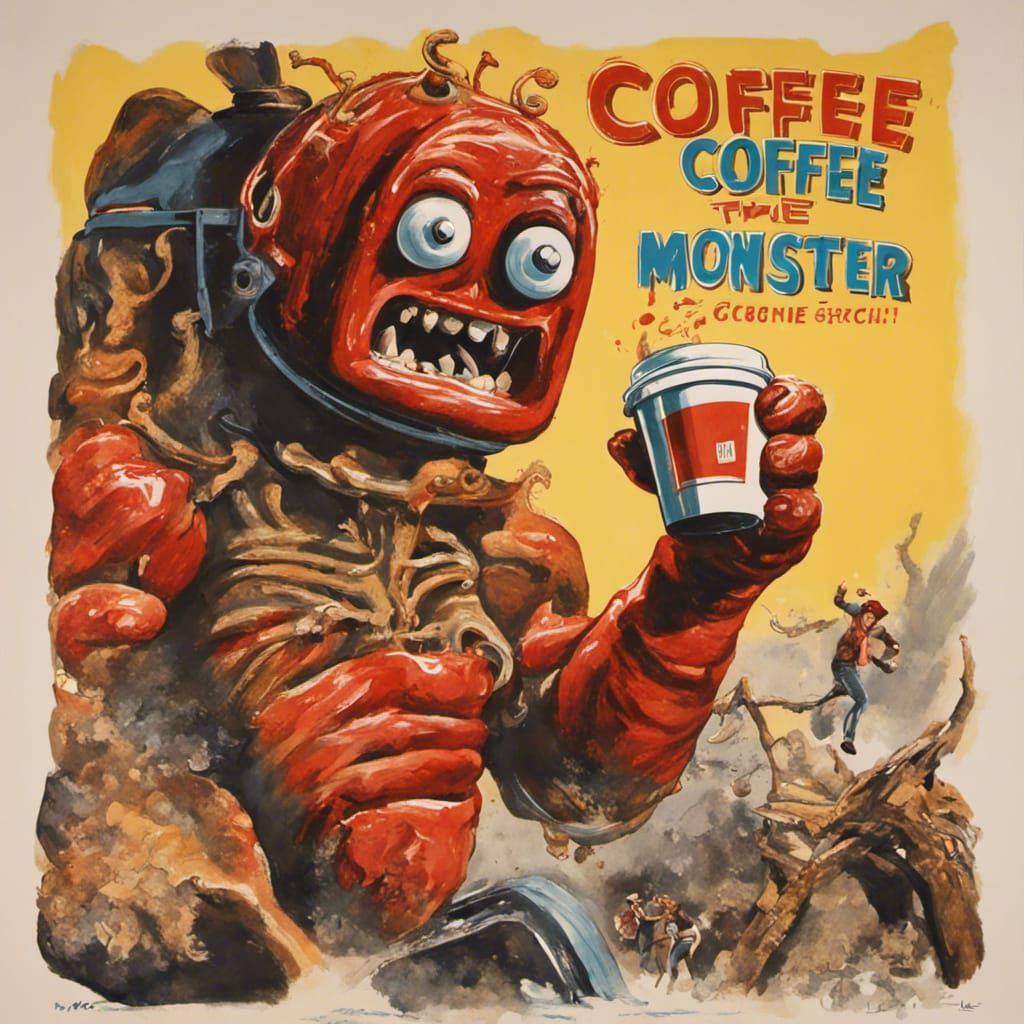 Vintage Movie Poster: The Coffee Monster