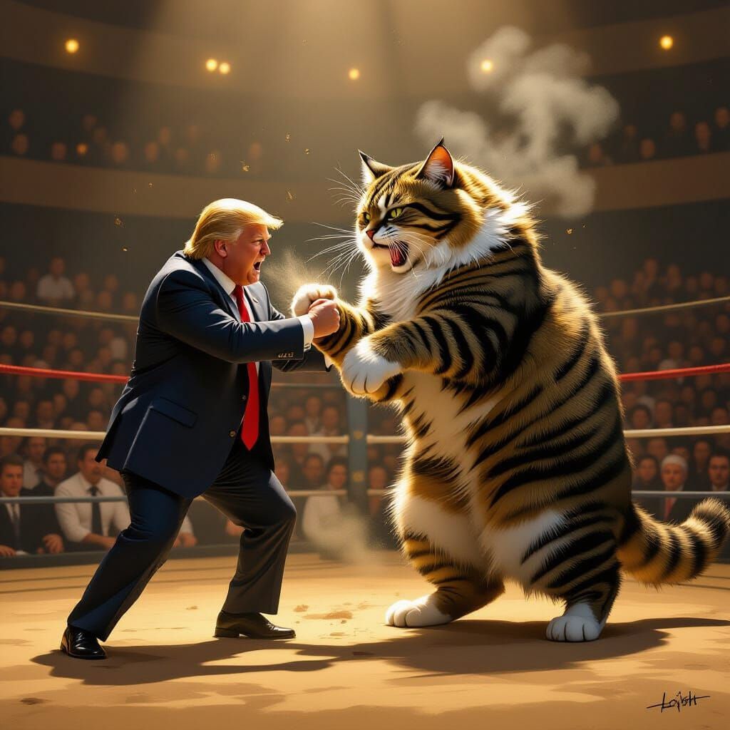 Epic Battle: Man vs. Beast in Gritty Realism