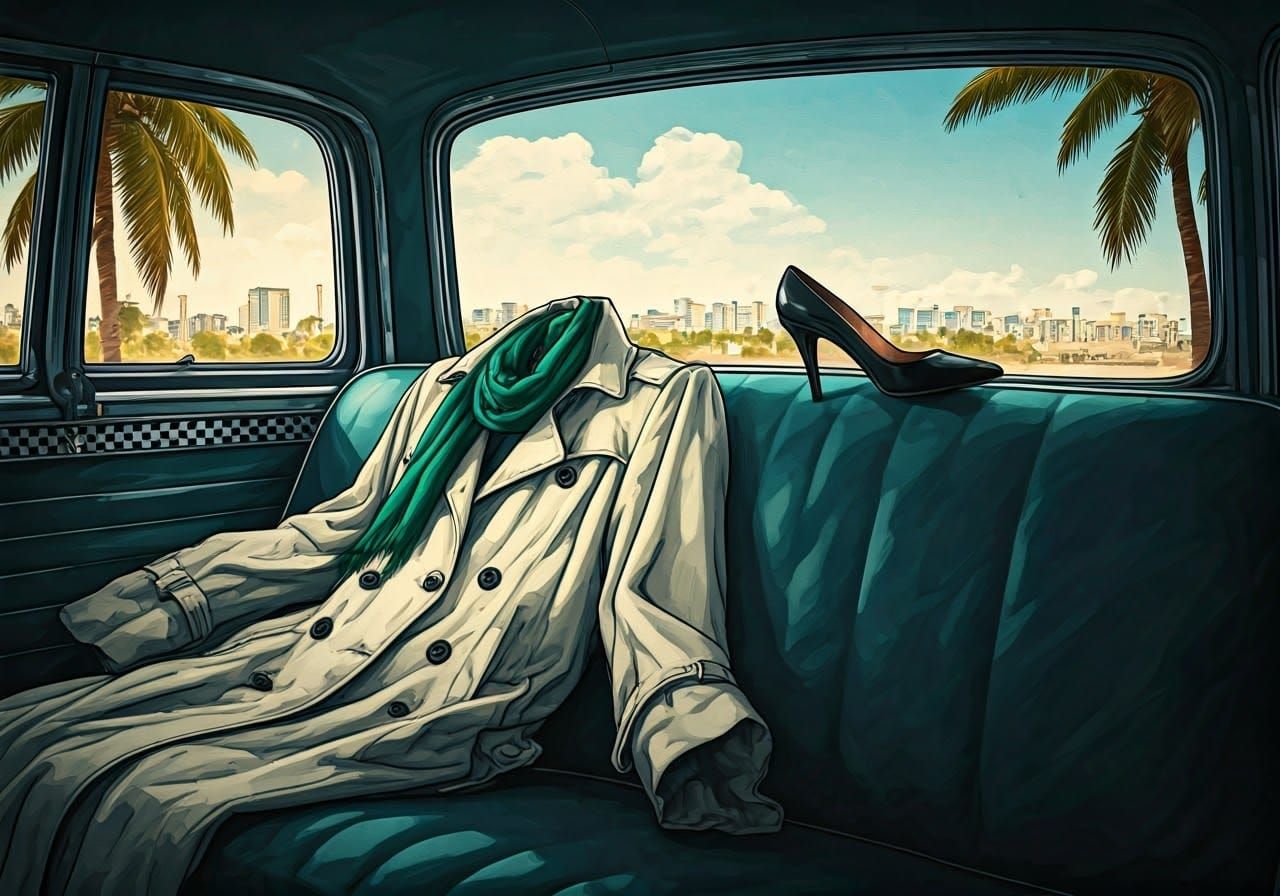 Elegant Disarray in a Cuban Taxi