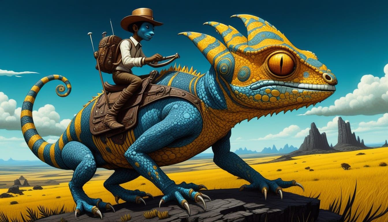 The Chameleon Who Lived as a Cat (Short story continues in d...