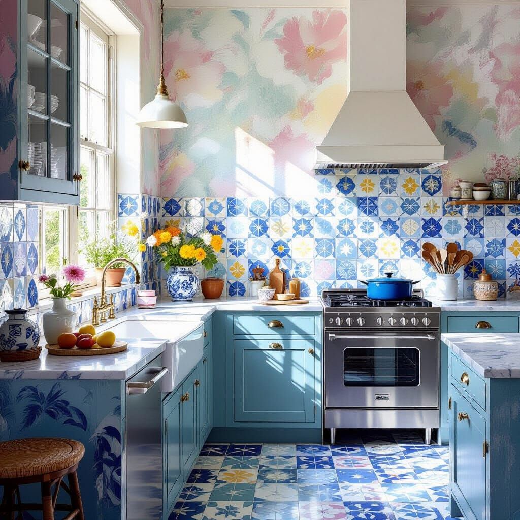 Impressionist Kitchen with Rococo Influences