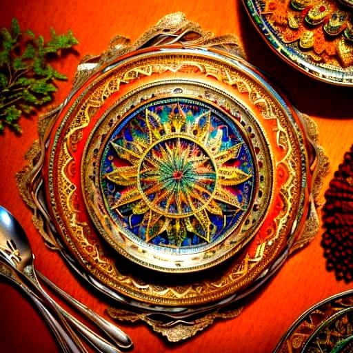 Hyperrealistic Cinematic Portrait in Vibrant Triadic Colors