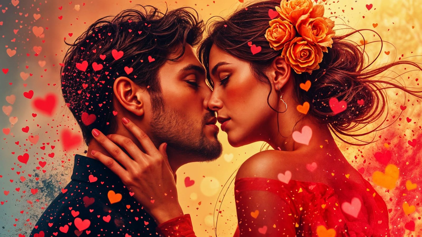 Love in Vibrant Triadic Colors