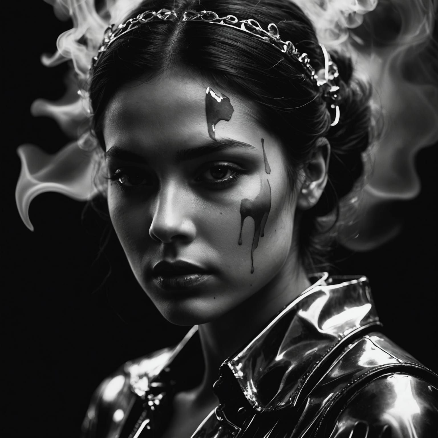 Dramatic Black and White Photography in Ethereal Style