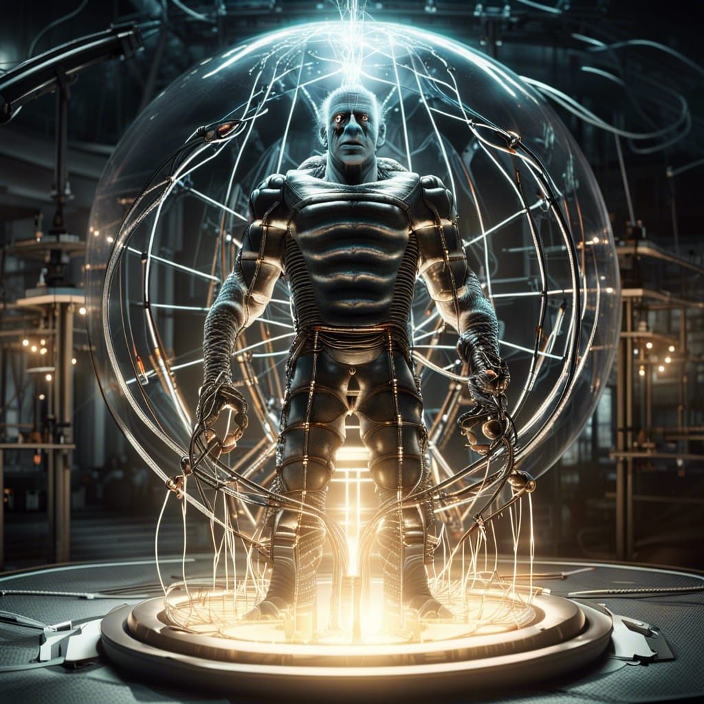 Frankenstein's Monster Animated in Futuristic Lab