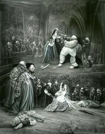 Anne Boleyn's Execution in Doré Style
