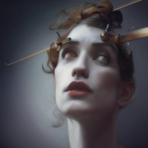 Tap Dancer Portrait in Hyperrealistic Style
