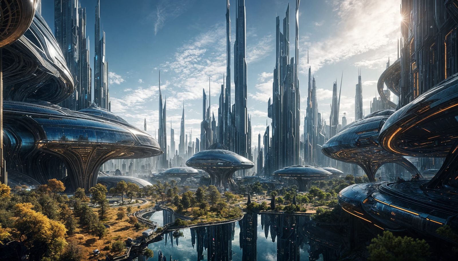 Futuristic City Planetscape in Ultra-Realistic Detail