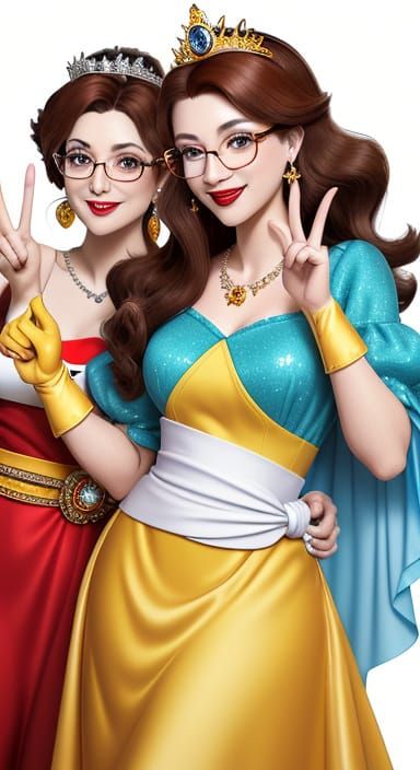 Princesses Redesigned in Chic Glasses