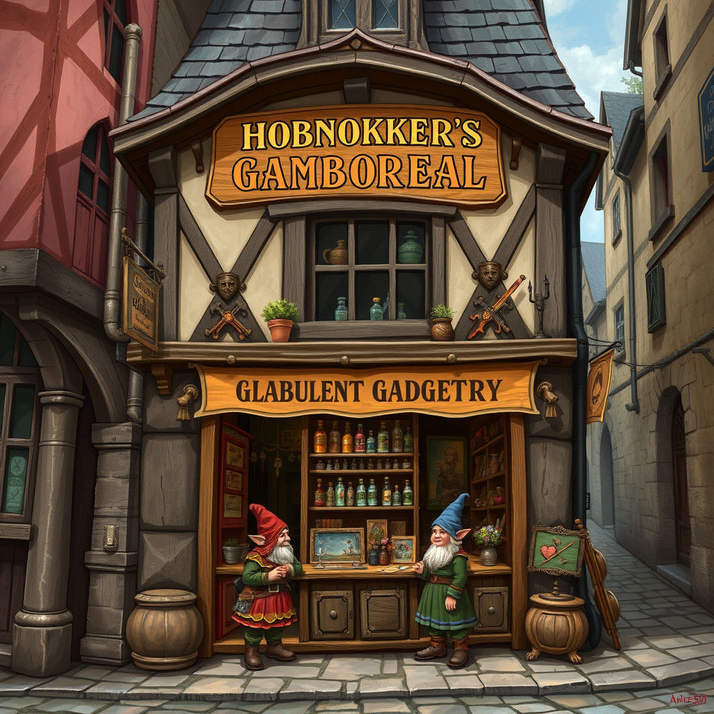 Medieval Shop of Magical Gadgets and Curiosities