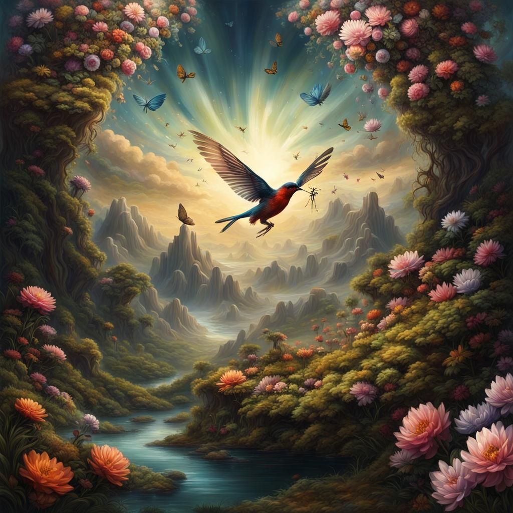 Fantastical Spring: A Detailed Matte Painting in Unreal Engi...