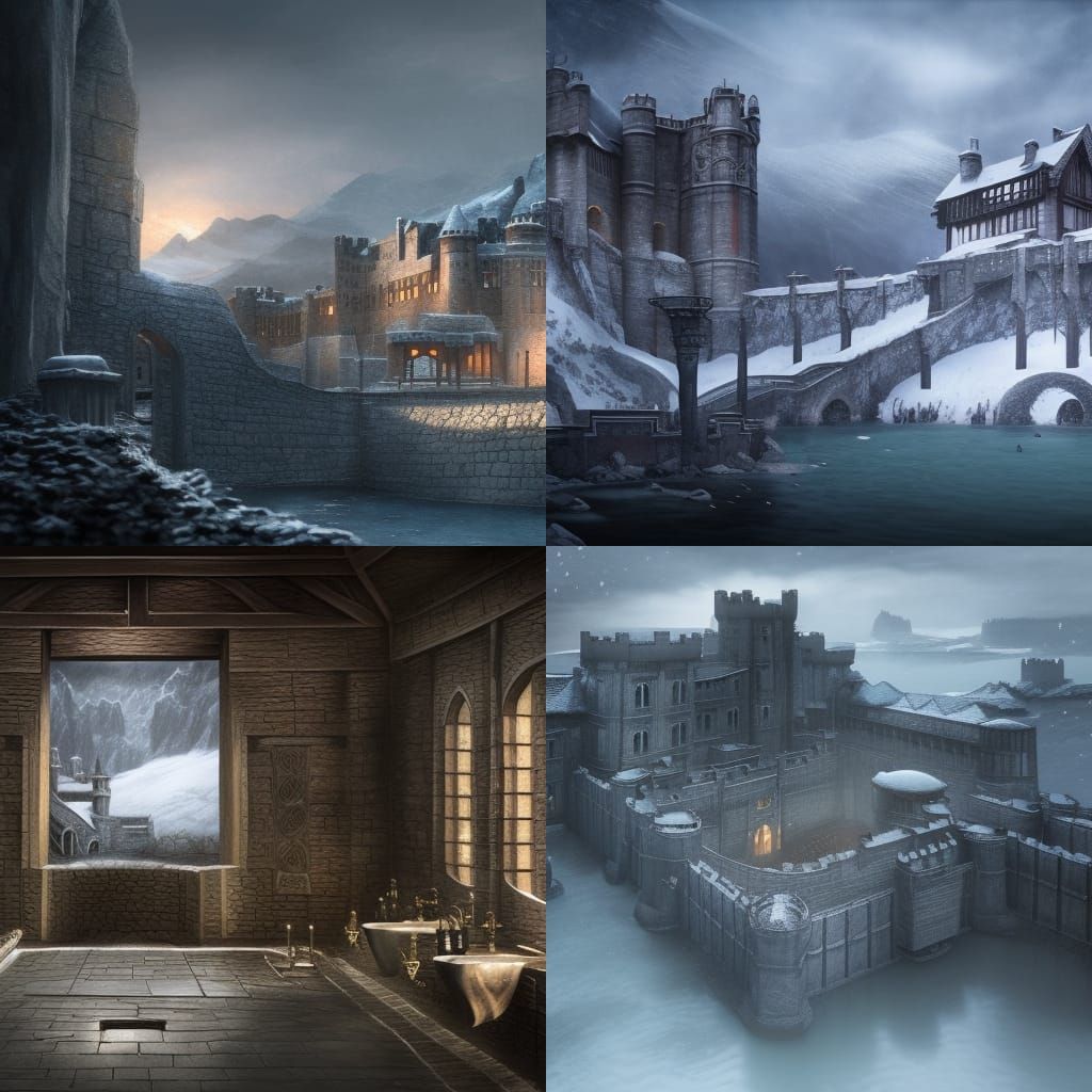 Winterfell Bathhouse in The North: Game of Thrones
