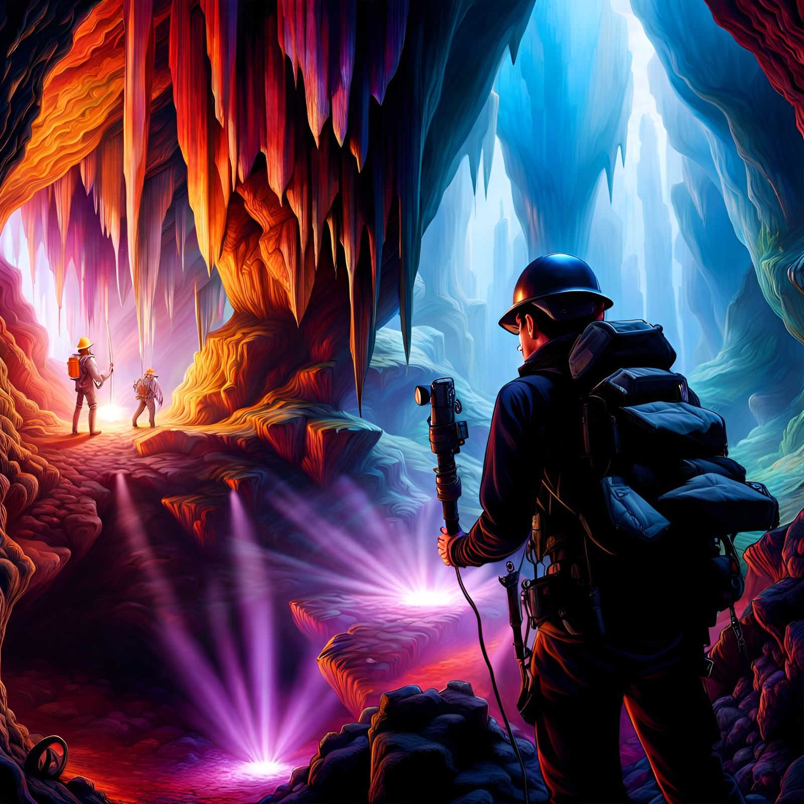 Hyperreal Crystal Cavern Spelunking Adventure