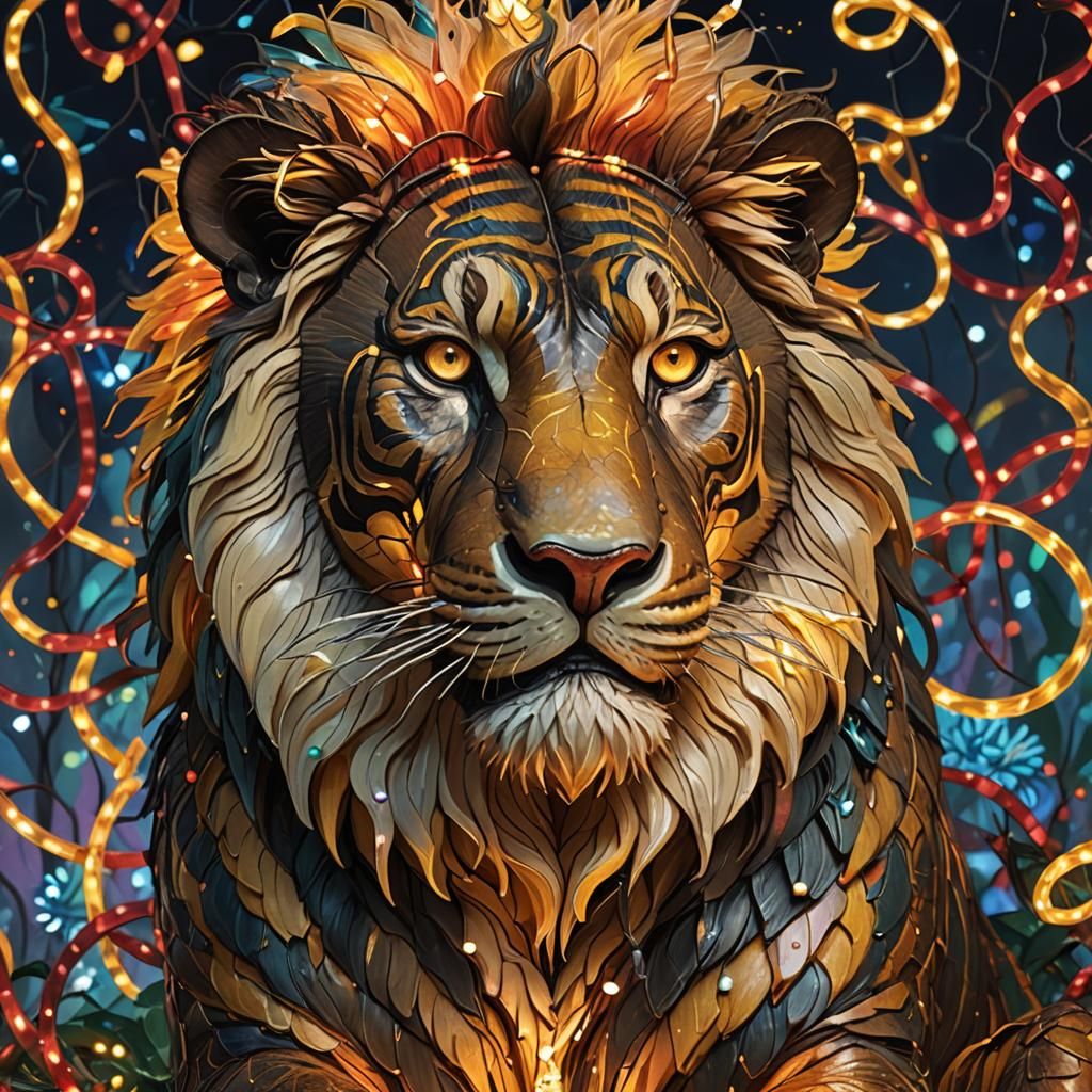 Hyperrealistic Birthday Animals in Oaxaca Style