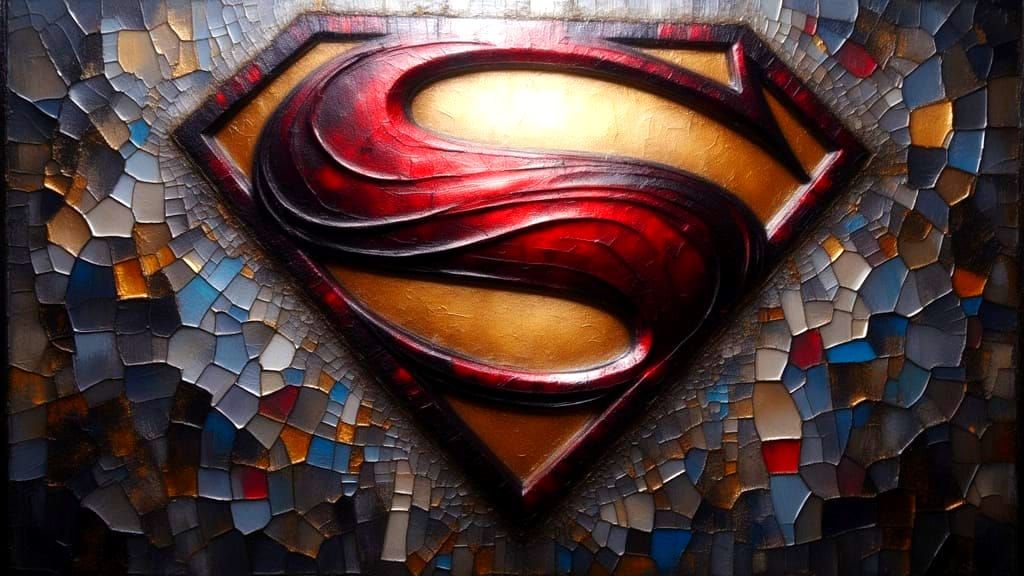 Superman Symbol in Cathedral Couture Style