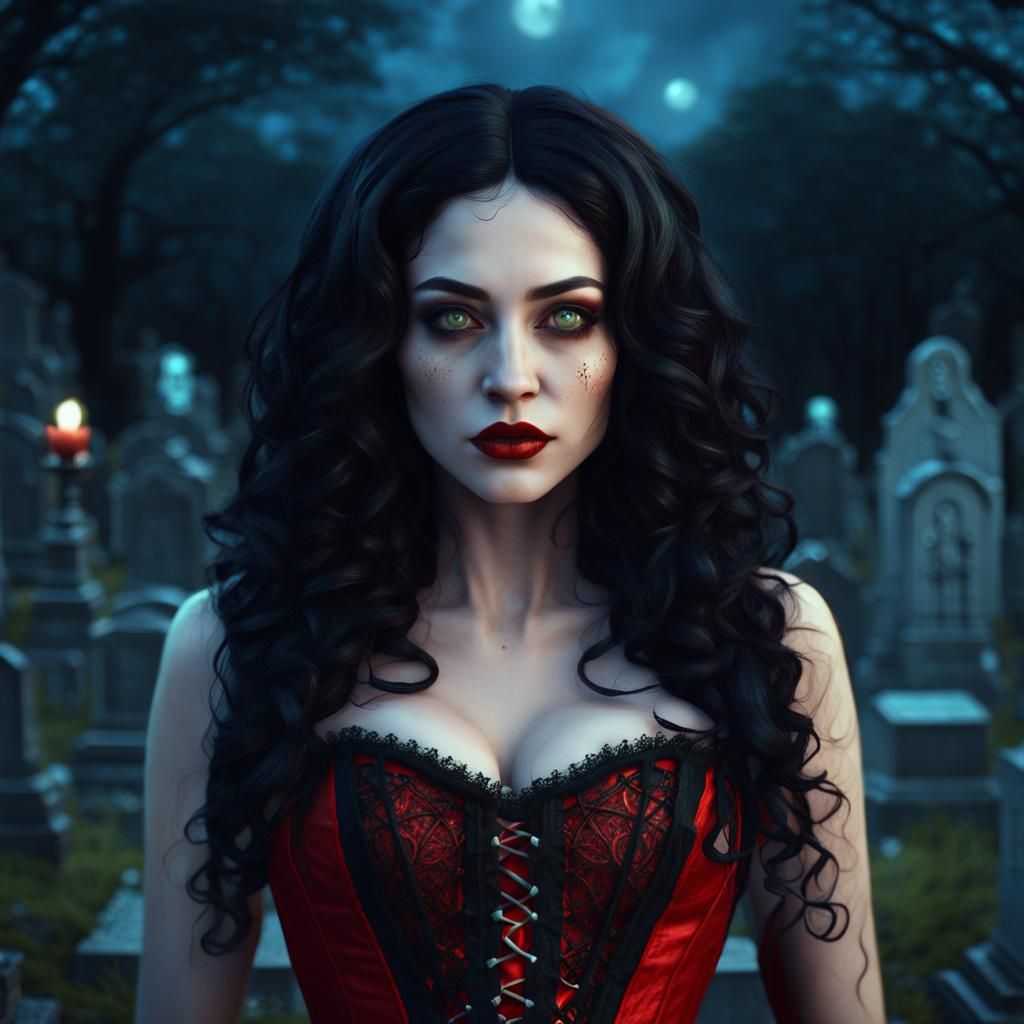 Cajun Bayou Witch Summoning Ghosts, Detailed Matte Painting