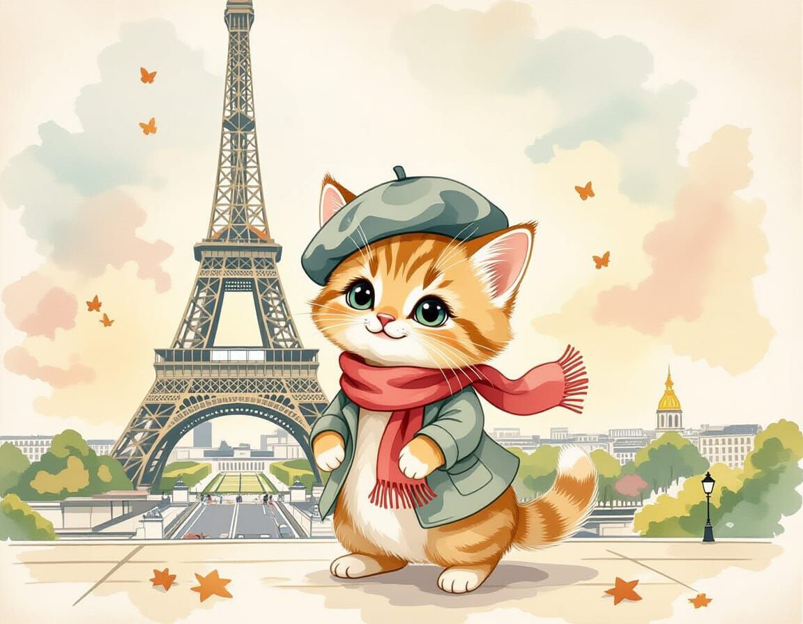 Magical Pet's Parisian Adventure: Art Nouveau Style