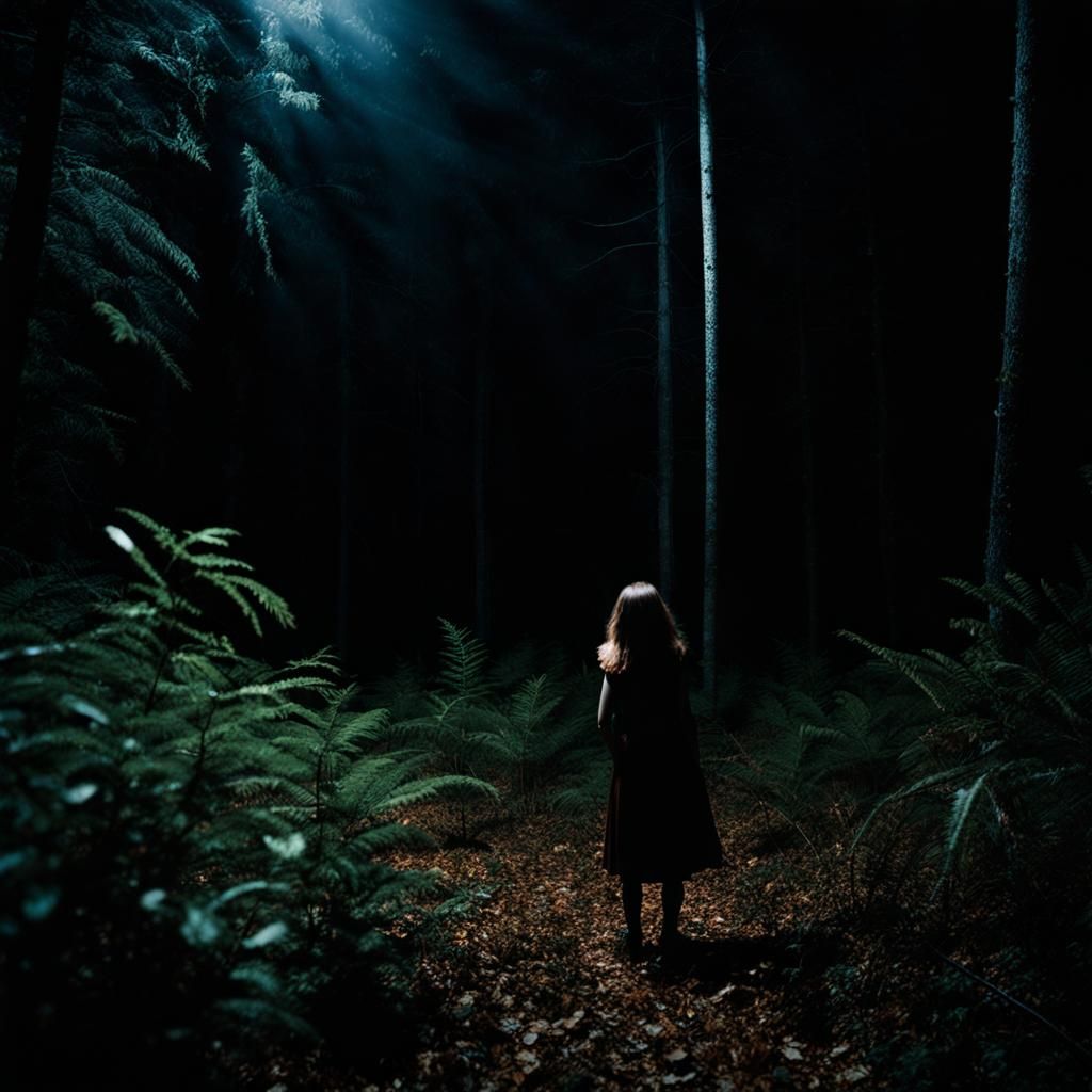 Night Forest Alien Encounter: Blair Witch Style