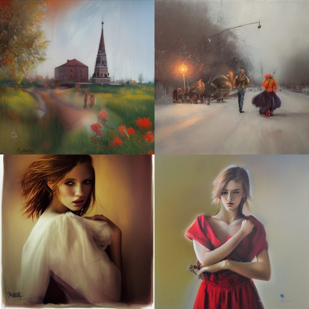 Dynamic Abstract Art in Vibrant Colors