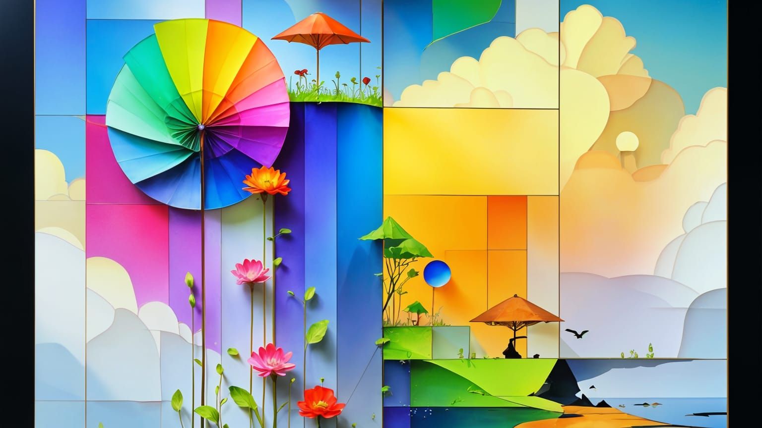 Vibrant Dreamscapes in Whimsical Art