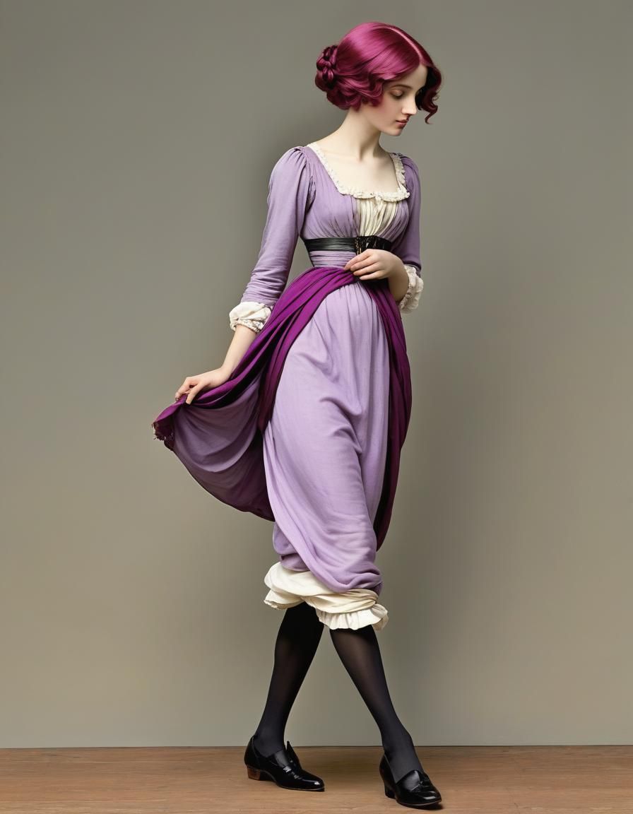 Pre-Raphaelite Style: Perambulating Female Form