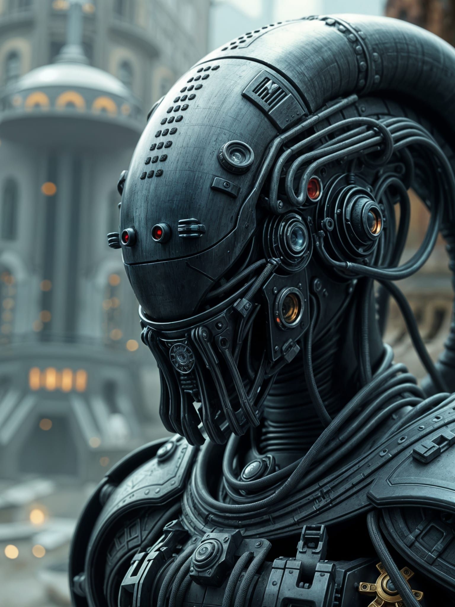 Biomechanical Armor in Giger Style, Unreal Engine 5