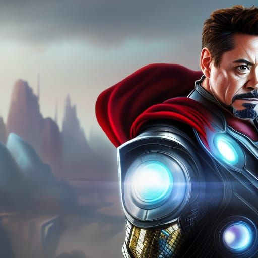 Iron man with thor's outift