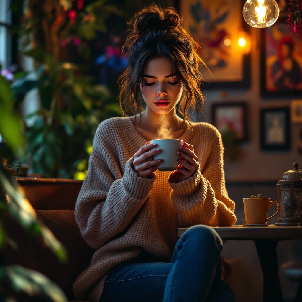 Hyperrealistic Coffee Break with Victoria Justice