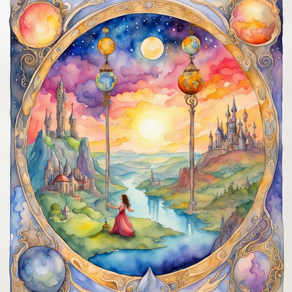 The world Tarot card
