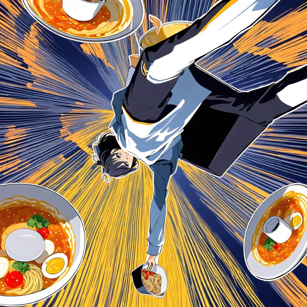 Upside Down Ramen: An Anti-Gravity Lunch