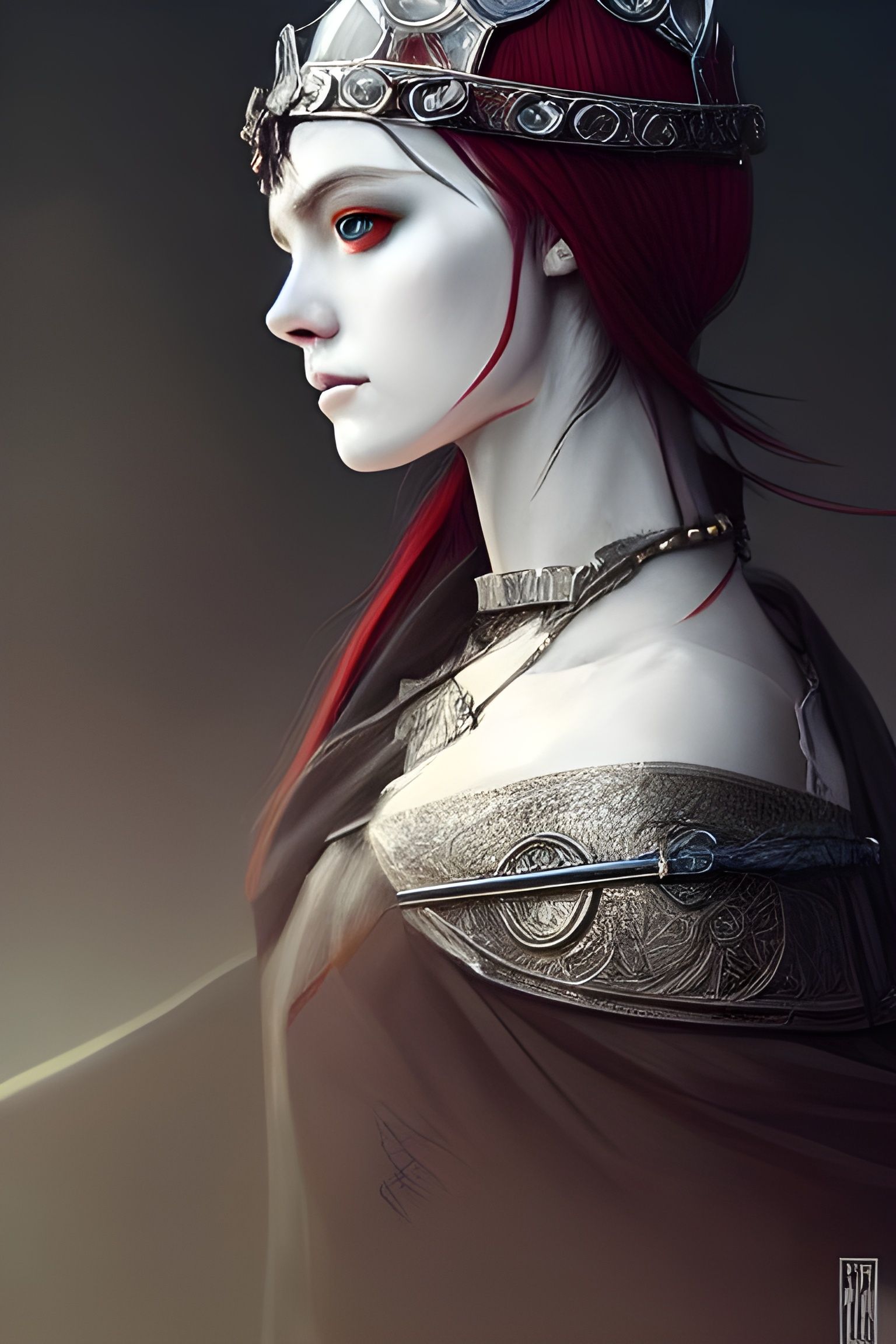 Aethelflaed of Wessex: Digital Illustration in 8k