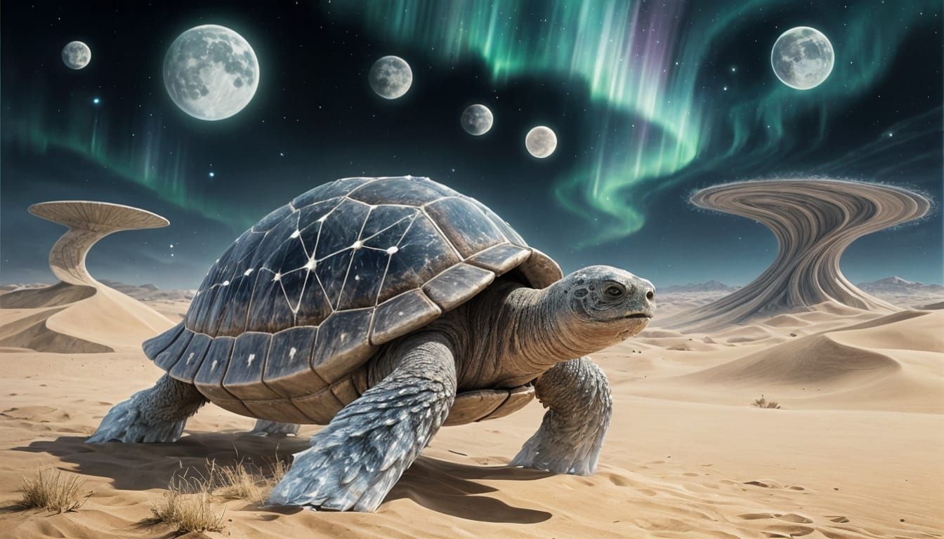 Crystalline Tortoise in Cosmic Desert